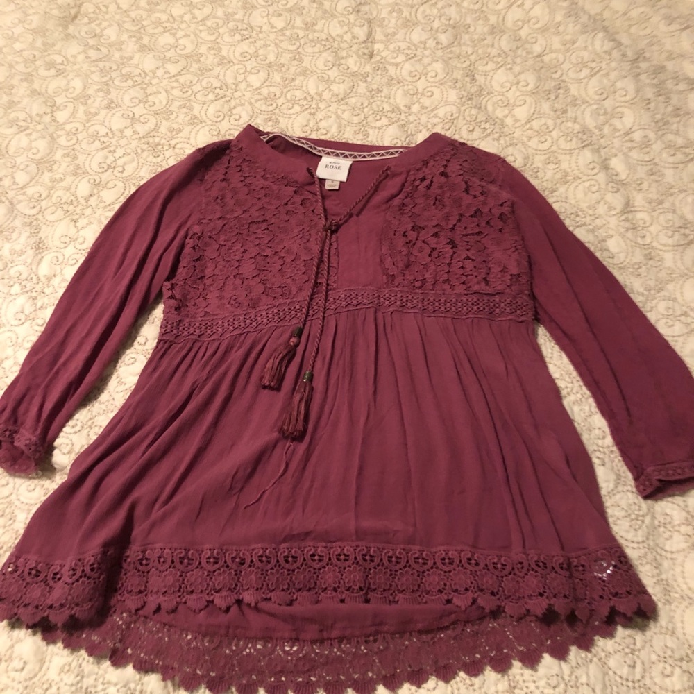 Knox Rose 3/4 Baby Doll Top